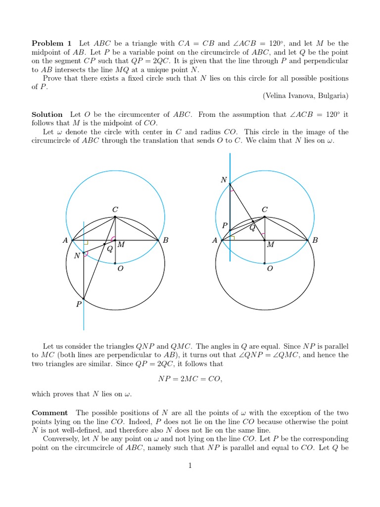 Solutions | PDF | Triangle | Circle