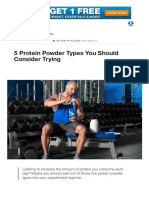 5 Protein Powder Types You Should Consider Taking
