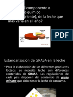 15 Estandarización de GRASA en La Leche