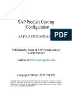 Product Costing Sample