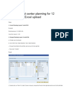 CO-OM - Cost Center Planning For 12 Months With Excel Upload: 1. Create Planning Layout: Tcode KP65