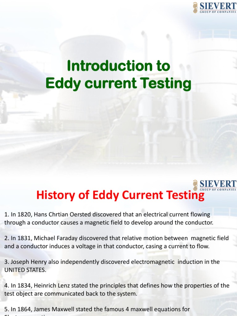 History of Eddy Current Testing | PDF | Electromagnetic Induction ...