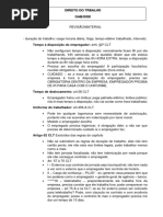 Revisão - Direito do Trabalho e Processo do Trabalho para OAB 