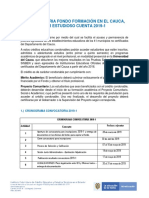 Convocatoria Fondo Formación en El Cauca, Ser Estudioso Cuenta 2019-1
