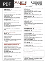 Cordivari's Restaurant Menu