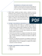 Investigar 3 Emprendimiento en El Ecuador Sobre Inclusión