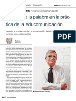 Dialnet EnTornoALaPalabraEnLaPracticaDeLaEducomunicacion 4407013 PDF
