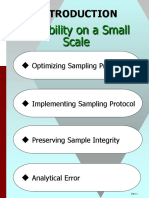 Variability On A Small Scale: Optimizing Sampling Protocol