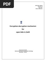 Encryption-Decryption Mechanism For Open Bids in GeM