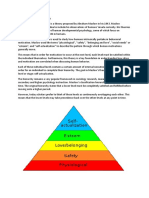 Maslow's Hierarchy of Needs