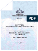 Ley 2341 Procedimiento Administrativo