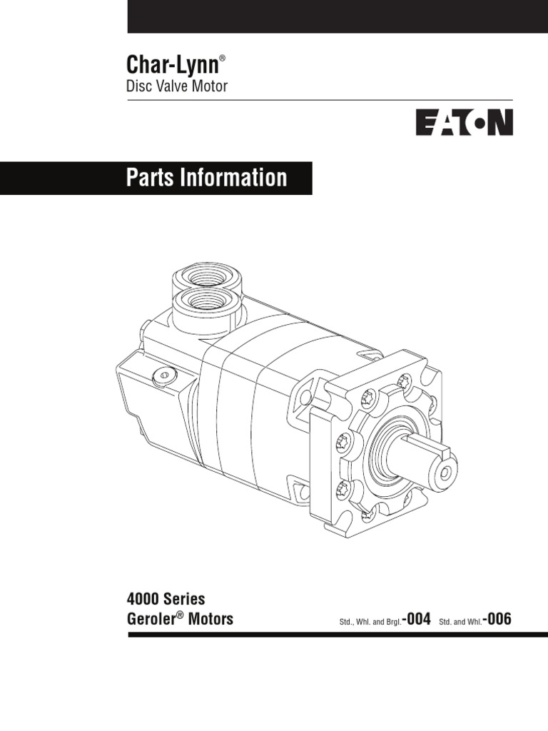 Manual Motor Hidráulico EATON PDF | PDF | Screw | Valve