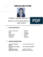 Cristina Anyelin Mesias Carbajal: Curriculum Vitae