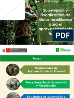 Supervisión y Fiscalización de Títulos Habilitantes para El Aprovechamiento Forestal