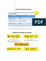 Diseño Trampa de Grasa