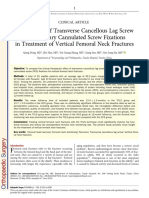 Comparison of Transverse Cancellous Lag Screw and Ordinary Cannulated Screw Fixations in Treatment of Vertical Femoral Neck Fractures