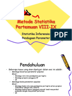 Materi Viii-Ix Pendugaan Parameter