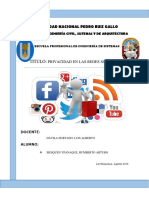 Ensayo - Privacidad en Las Redes Sociales