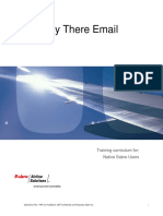 Virtually There Email: Training Curriculum For: Native Sabre Users