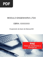 Plano de Atendimento a Emergências