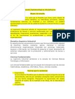 Fundamentos Epistemológicos Disciplinares