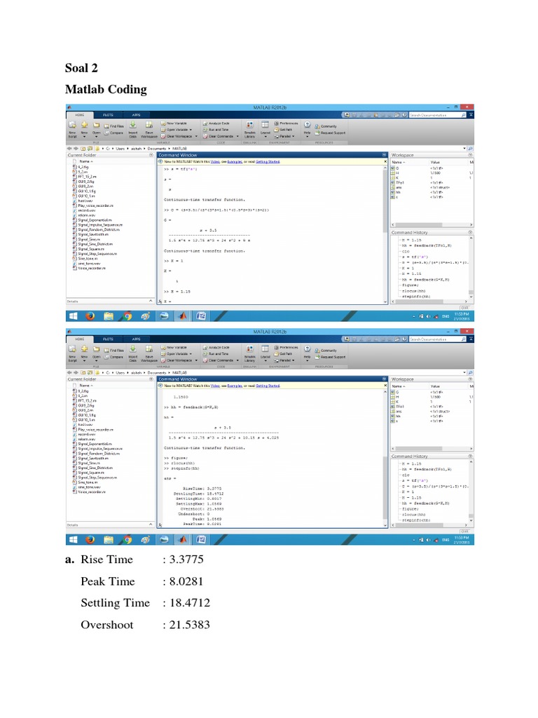 Matlab Coding for System Stability Analysis | PDF | Teaching Methods ...