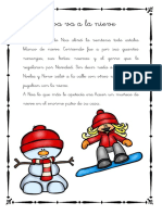 Cuentos Con Fonemas La Letra "N" Noa Va A La Nieve PDF