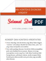 KONSEP EKONOMI KREATIF