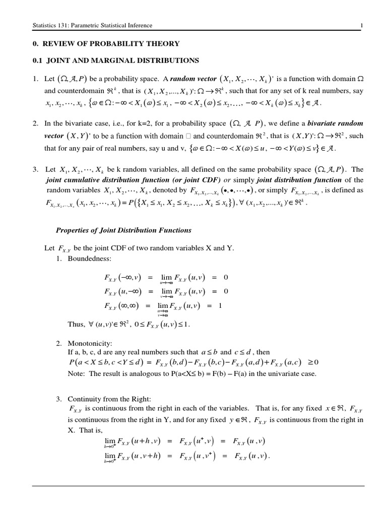 Chapter 1 Probability Density Function Probability Distribution