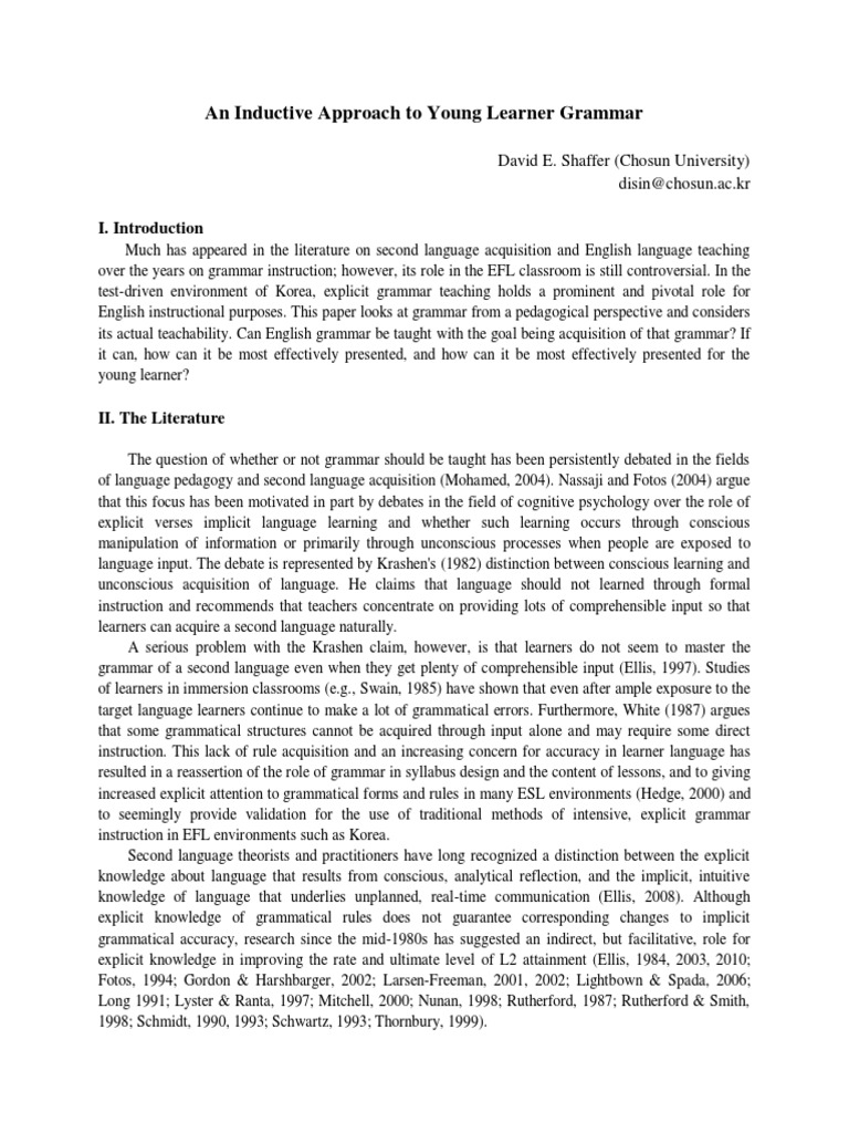 Young Learner Grammar with Inductive Tasks | PDF | Second Language ...
