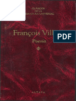 VILLON, Francois. Poesía PDF