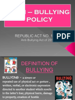 Anti - Bullying Policy