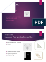 Final Round: Print The Final Patterns 1