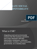 Corperate Social Responsibility