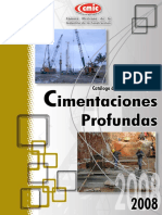 Catálogo Cimentaciones Profundas CMIC 2008