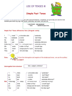 Use of Tenses Iii: Simple Past Tense