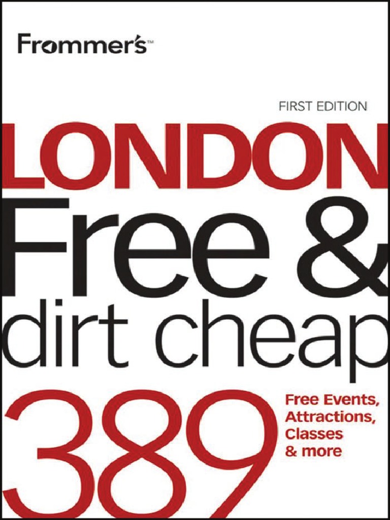 Frommers London Free and Dirt Cheap PDF