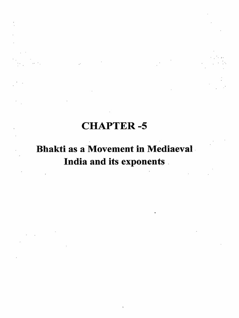 Bhakti Movement in Medieval India | PDF | Vaishnavism | Bhakti