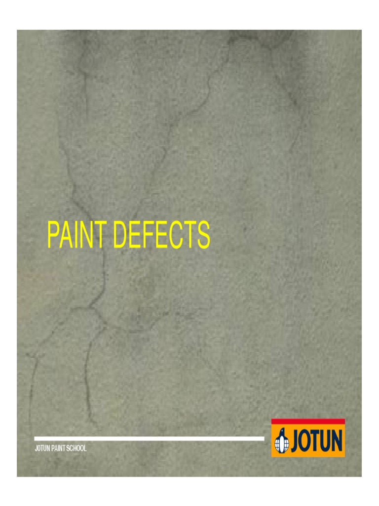 Flaking, Blistering & Cracking Common Paint Defects Causes PDF