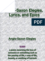 Anglo-Saxon Elegies, Lyrics, and Epics