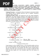 Compiler Design Notes PDF