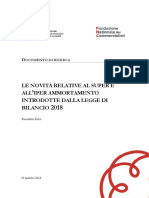 Le Novità Relative Al Super e All'Iper Ammortamento Introdotte Dalla Legge Di Bilancio 2018 - DEF - P