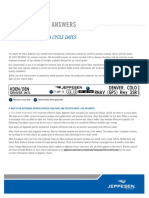 Questions and Answers: Jeppesen Production Cycle Dates