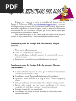 Equipo de Redactores Del Blog