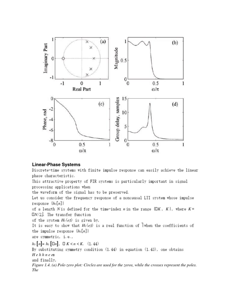 LinearPhase Systems K, K), Where K N/2 PDF