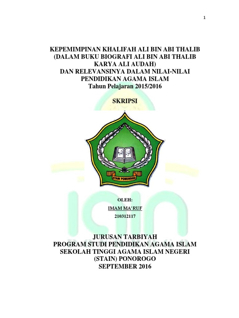 Khalifah Ali Bin Abi Thalib