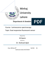 Minhaj University Lahore: Department of Chemistry