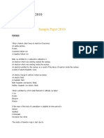 S Sample Paper 2010.Docx Ss