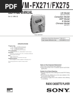 Service Manual: WM-FX271/FX275