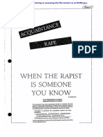 When The Rapist Is Someone You Know: U.S. Department of Justice of Justice